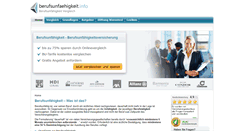 Desktop Screenshot of berufsunfaehigkeit.info