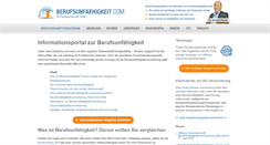 Desktop Screenshot of berufsunfaehigkeit.com